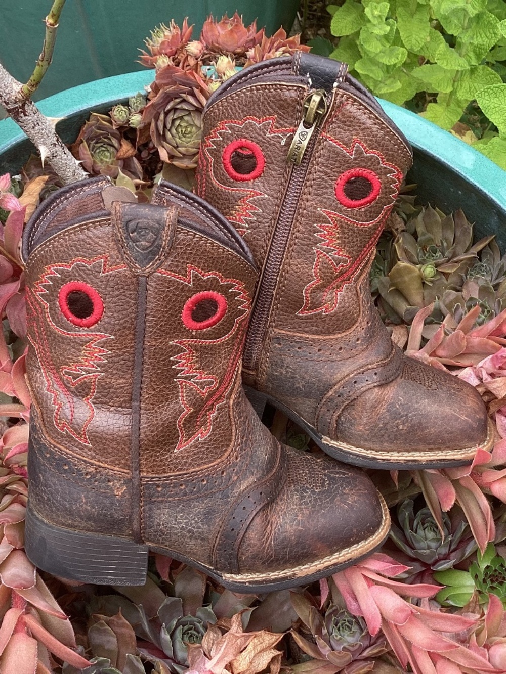 Ariat Lil Stompers American Heritage Rough Stock Toddler Leather Cowboy Boots🤠